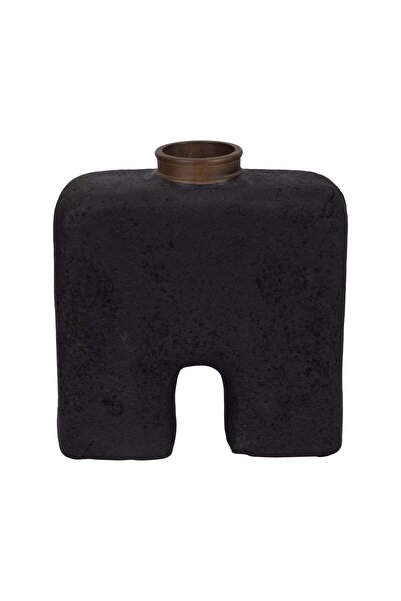 Sagebrook Home إيكوميكس، مزهرية تجريدية، أسود