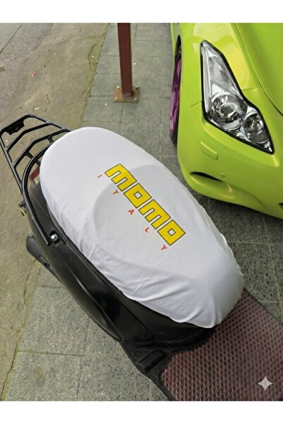 Vemaks Oto Aksesuar Patterned Printed Combed Cotton Motorcycle Seat Cover