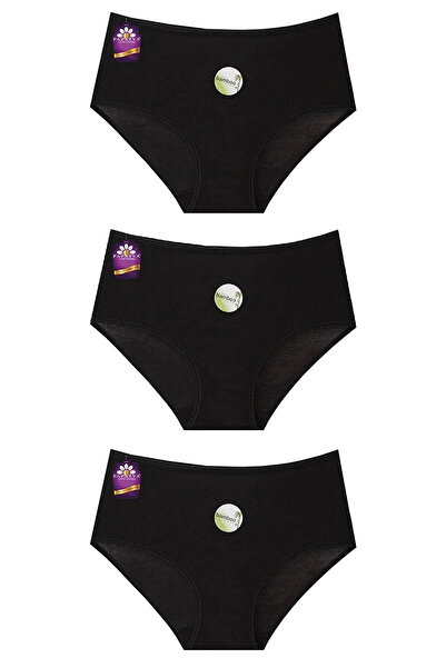 Papatya Kadın 3’lü Paket Yüksek Bel Bambu Külot 2572