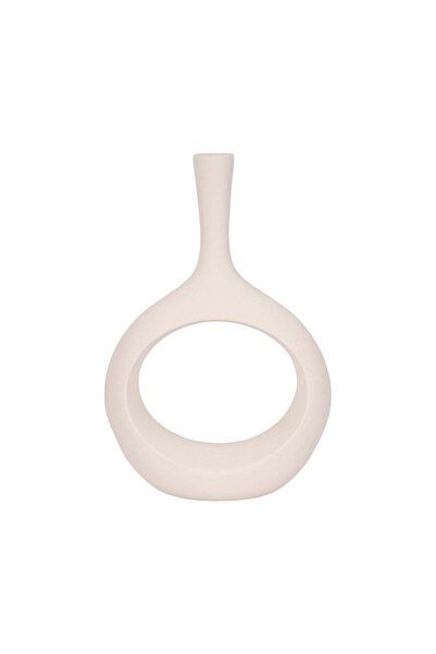 Sagebrook Home ROUGH TEXTURE ROUND CUT OUT VASE