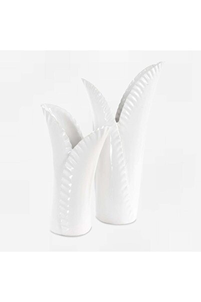 UTTERMOST Leafscape White Vases Set/2