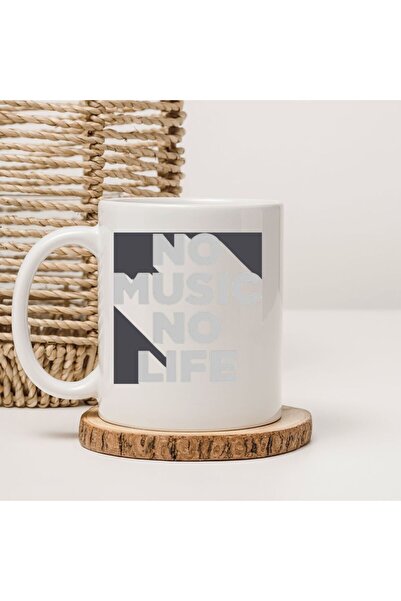 kubdekor No Music No Life Written Printed Mug