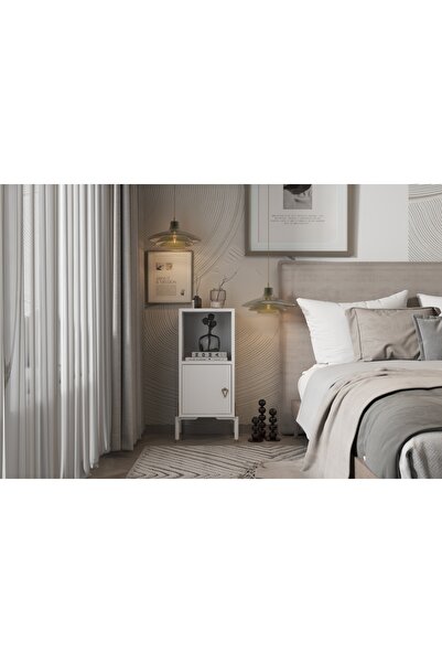 nettrends.net the new trend of shopping Beyaz Tek Kapaklı Komodin PNR-KMD-1015