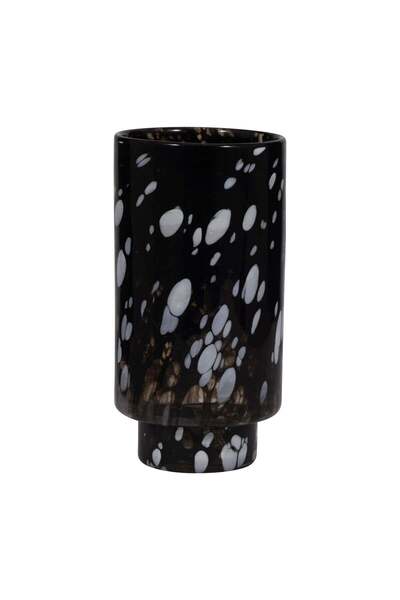 Sagebrook Home 13" Hennie Large Black & White Glass Vase