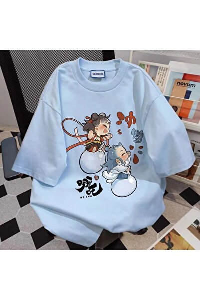 ZEMLİYA Women's Oversize Graphic Print T-Shirt – Casual Streetwear Relaxed Fit