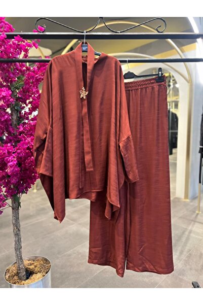 my312 - BROŞ DETAYLI KİREMİT TAKIM