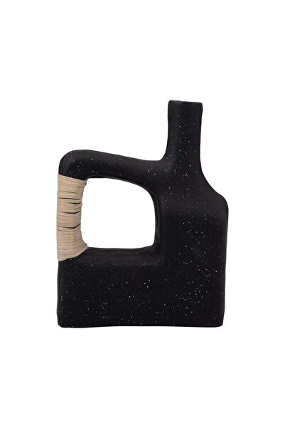 Sagebrook Home ECOMIX, 13" TRENDY VASE, BLACK