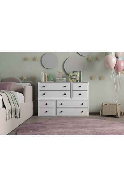 nettrends.net the new trend of shopping Siyah Kulplu 8 Çekmeceli Modern Sakla...