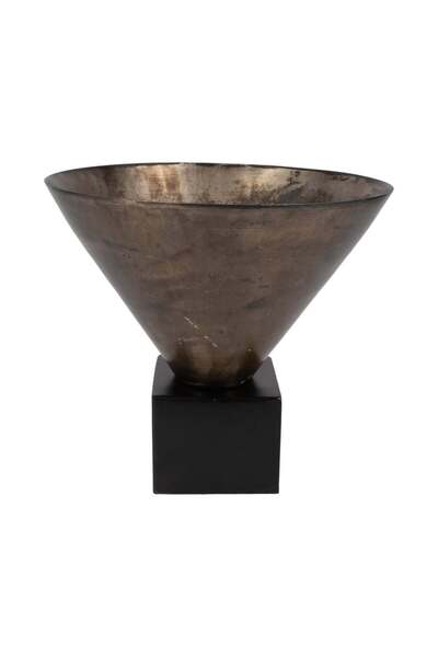 Sagebrook Home 13" Cassendra Small Metal Vase, Gold