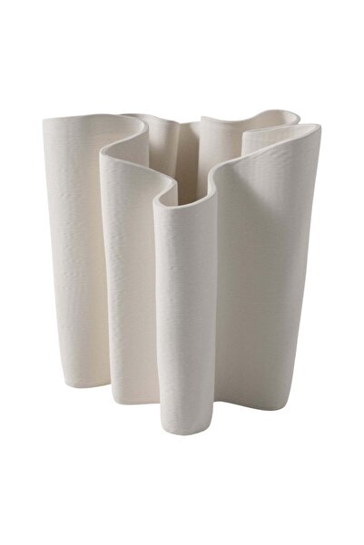 Sagebrook Home مزهريات زخرفية من البورسلين بتقنية الطباعة ثلاثية الأبعاد ذات ...