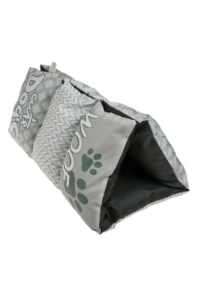 OEM Pet floor cushion, gray with patterns, made of water-resistant material,
