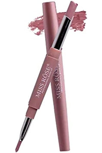 MISS ROSE Professional Make-up High Pigment Lipstick 2 in 1 Lip Liner, Matte ...
