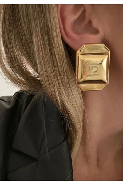 Charmist Steel Gold Gina Earrings