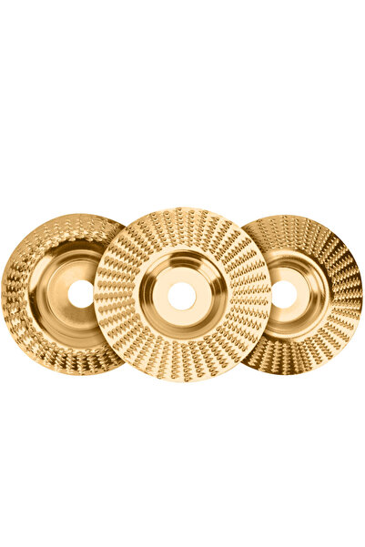 zola Set of 3 woodworking discs 100 mm, concave, flat, conical, 15000 rpm, go...