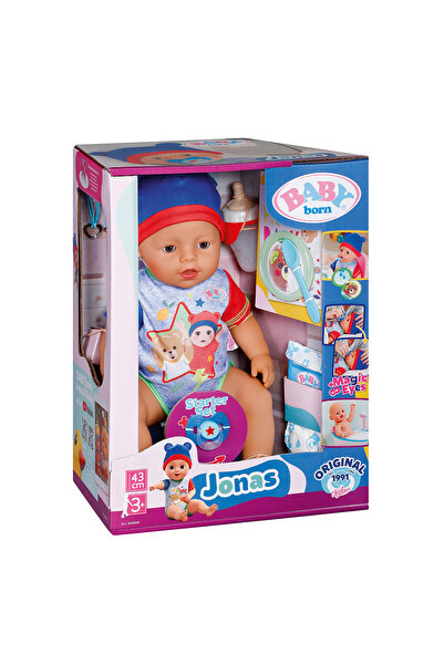 BABY born Baby boy doll Jonas 43 cm with accessories,