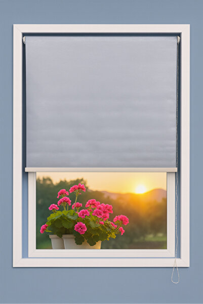 My Home Durable and easy-to-install sun and light blocking roller blind for w...