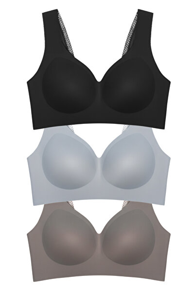 Cottonhill Seamless Bra - Lace |   Laser Cut Seamless Lace Detailed Underwire...