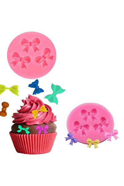 adin tasarım Bow Ribbon Silicone Mold 3-Piece Sugar Paste Soap Candle Scented...
