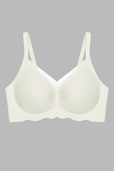 Cottonhill Seamless Bra - Touch |   Cream Laser Cut Seamless Tulle and Wave D...