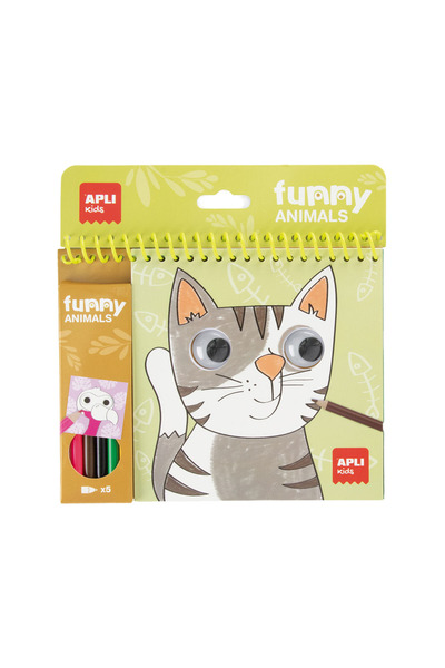 Apli Kids Funny animal coloring book, Apli Kids, 3 years+