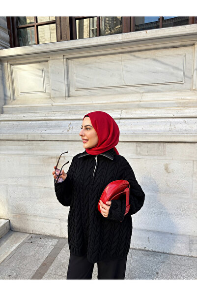 Dielle Kırmızı Dubai İnce Pamuk Şal