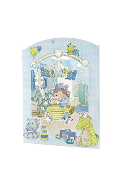 Santoro Felicitări 3D cu leagăn - Bebeluș băiețel