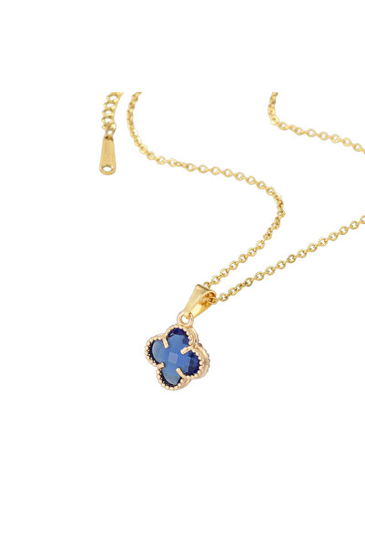 EFAYN.RO Lant dama, pandantiv cu trifoi cu patru foi, model minimalist, regla...