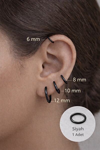 Sacce Scarves&Accessories Cerrahi Çelik Tam Kapanan Halka Piercing – Minimal ...