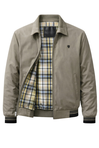 SİVAİST Men's Cream Regularfit Bonded Fabric Classic Collar Seasonal & Summer...