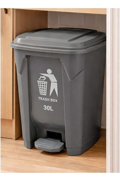 ALQANNAS 30L Plastic Pedal Trash Can with Lid