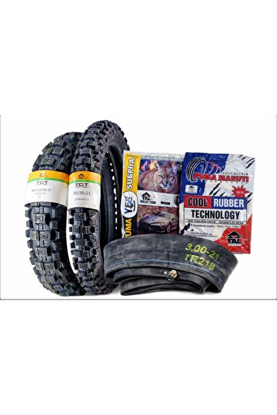 TDT TYRES 120/90-19 VE 90/90-21 TT (İÇ LASTİKLİ TİP)+İÇ LASTIK SET