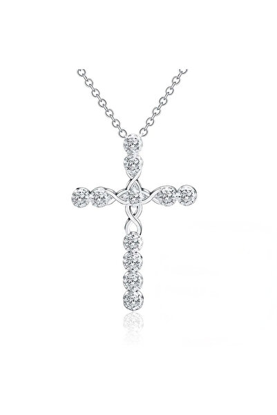 EFAYN.RO Lant dama, pandantiv cruce deosebita, model religios, tematica I bel...