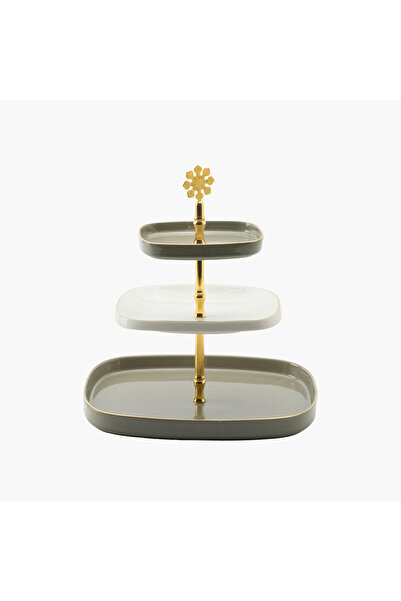 Otantik 3-Tier Ceramic Serving Stand