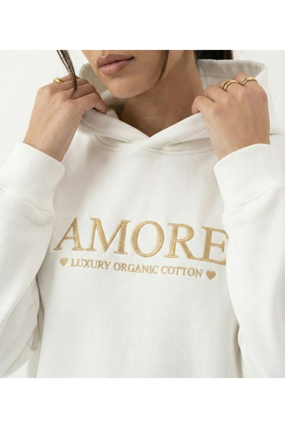 MA GROUPs Amore 3 Thread 100% Cotton Premium Hoodie – Black & White Options