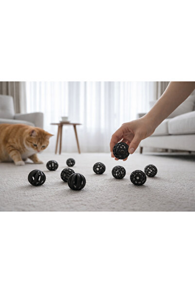 KEDİ مجموعة من 10 كرات للعب المتحركة والصوتية