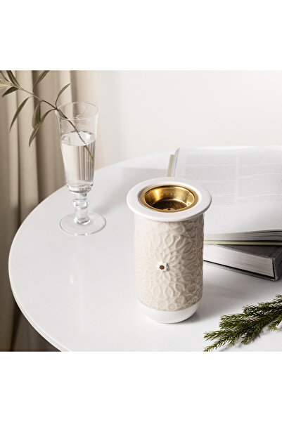 Otantik Asalah Porcelain Decorative Incense Burner - 11x21x20 cms