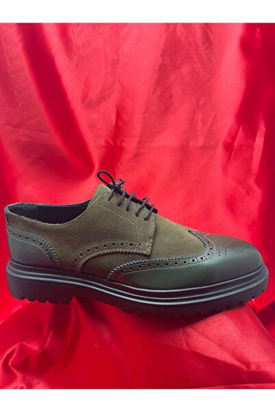 VEYİS USTA Special Production Green Kln Tbn Men's Daily Stylish Shoes