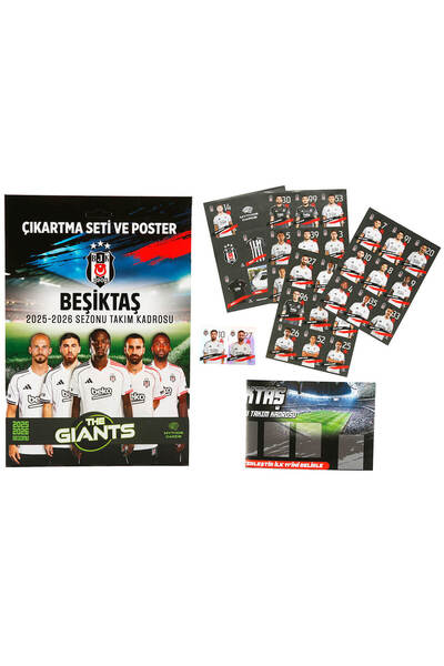 Mythos Cards Beşiktaş The Giants 2025-26 Sezonu Poster ve Çıkartma Seti