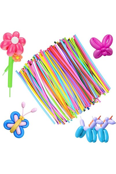 Hillylolly Set 100 baloane multicolorate pentru modelaj,