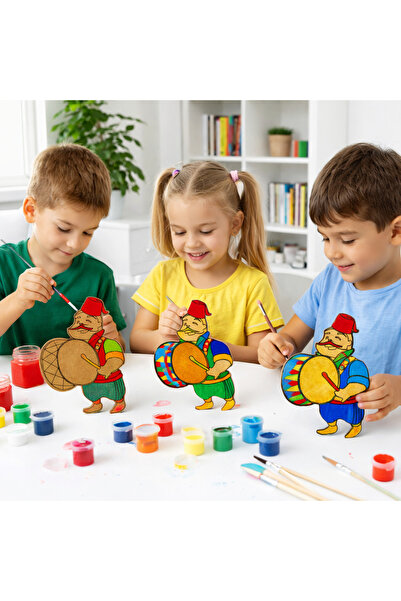 Tuvalia Ramazan Davulcusu boyama aktivite Dini Aktivite Okul Kurs Etkinlik- K...