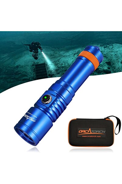 Orcatorch D710 Scuba Diving Light, 3000 Lumens Super Bright Underwater Flashl...
