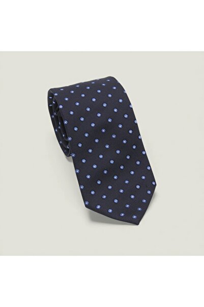 LA FIGURA Navy blue silk tie Como