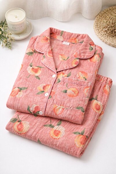 cdh çeyize dair herşey Peachy Dream Bürümcük Pajama Set – Long Sleeve Home We...