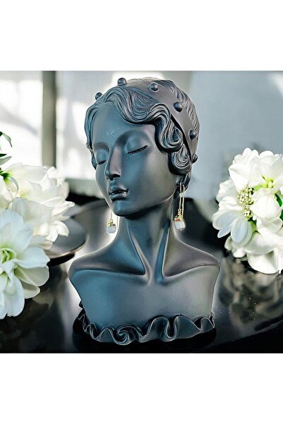 Ezera Long Drop Earrings with Raw White Dendritic Opal Plated with Gold