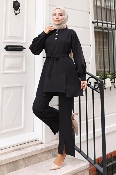 Modamihram Slit Suit Black Msv19129