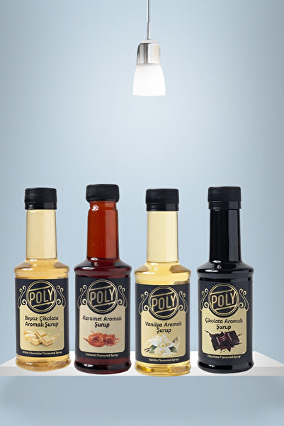 200ML.BEYAZ ÇİKOLATA+ KARAMEL 200ML+POLY VANİLYA200ML+POLY ÇİKOLATA 200ML.