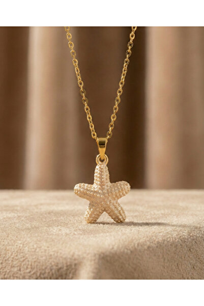 Bluw Jewelry Natural Starfish Figured Chain Necklace