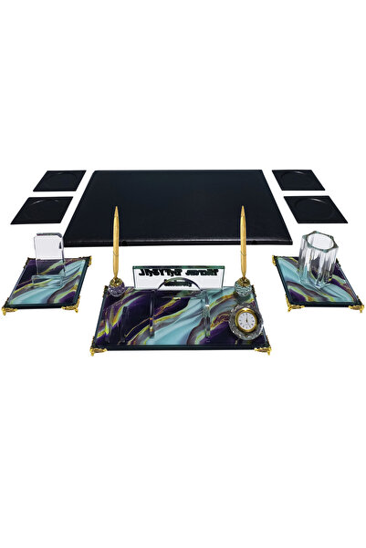 Anadolu Sümen Takımı Taşkent Masa İsimliği Seti ve Sümen Takımı Ofis Hediyesi