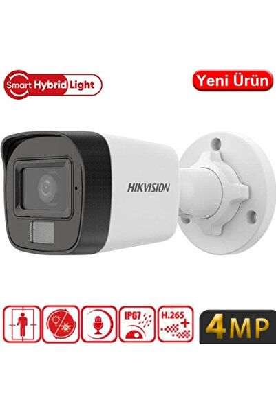 Hikvision 4MP 2.8Mm Lens Smart Hybrid Light Bullet IP Güvenlik Kamerası (DS-2...