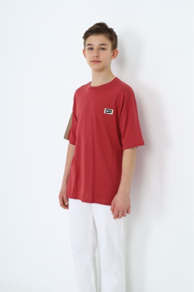 Toontoy Boy's Printed Crew Neck Short Sleeve T-Shirt - Garnished